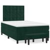 vidaXL Sommier &agrave; lattes de lit avec matelas vert fonc&eacute; 120x190 cm