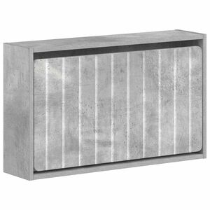 vidaXL Cabinet &agrave; chaussures mural ZWOLLE 71 x 17 x 43 cm Gris b&eacute;ton