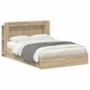 vidaXL Cadre de lit avec rangement Ch&ecirc;ne Sonoma 150 x 200 cm