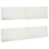 vidaXL Mur de sout&egrave;nement 4 pc 100 x 12 x 30 cm Acier Blanc