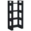 vidaXL Biblioth&egrave;que/S&eacute;parateur de pi&egrave;ce Noir 60x35x125 cm Bois massif