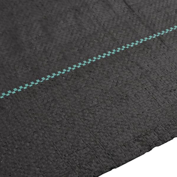 vidaXL Membrane anti-mauvaises herbes noir 4x50 m PP
