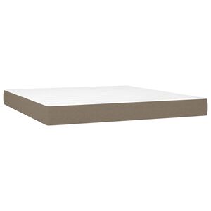 vidaXL Matelas de lit &agrave; ressorts ensach&eacute;s fermet&eacute; moyenne Taupe 160x200x20 cm Tissu