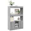 vidaXL Buffet haut sonoma gris 92x33x140 cm bois d'ingénierie