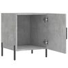 vidaXL Tables de chevet 2 pcs gris b&eacute;ton 40x40x50 cm bois d&rsquo;ing&eacute;nierie