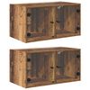 vidaXL Cabinets muraux 2 pc 68 x 37 x 35 cm Bois d'ing&eacute;nierie