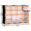 vidaXL Organisateur multi-tiroirs avec 16 tiroirs centraux 52x16x37 cm