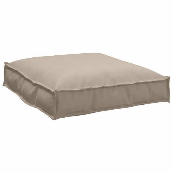 vidaXL Coussin Taupe 70 x 70 x 12 cm Tissu Oxford