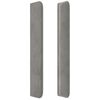 vidaXL Tête de lit avec oreilles Gris clair 163x16x118/128 cm Velours