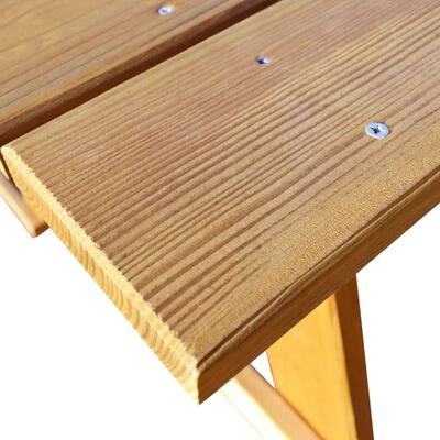 vidaXL Table de pique-nique et bancs 150x184x80cm Bois de pin imprégné