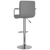 vidaXL Tabouret de bar Gris Similicuir