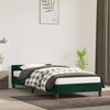 vidaXL Cadre de lit sans matelas vert fonc&eacute; 100x200 cm velours
