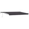 vidaXL Cadre de store manuel avec LEDs Anthracite 5 &times; 3,5 m