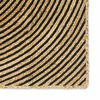 vidaXL Tapis Naturel et Noir 240 x 240 cm Jute