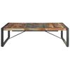 vidaXL Table basse 140x140x40 cm Bois de r&eacute;cup&eacute;ration solide