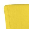vidaXL Fauteuil sans accoudoirs jaune clair tissu