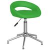 vidaXL Chaises &agrave; manger pivotantes lot de 2 vert similicuir