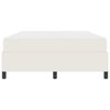 vidaXL Cadre de lit avec matelas Cr&egrave;me 140 x 200 cm tissu