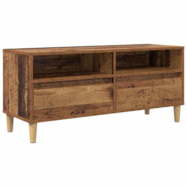 vidaXL Meuble TV Bois Ancien 100 x 34,5 x 44,5 cm Bois d'ing&eacute;nierie