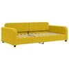 vidaXL Lit de repos sans matelas jaune 100x200 cm velours