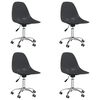 vidaXL Chaises pivotantes &agrave; manger lot de 4 gris clair PP