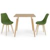 vidaXL Ensemble de salle à manger 3 pcs Vert clair