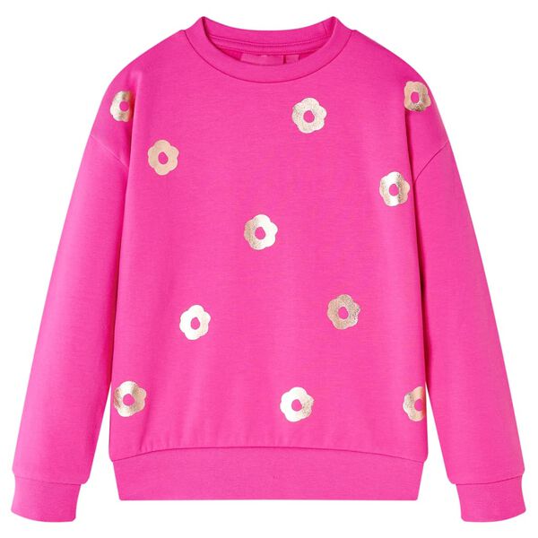 Sweatshirt pour enfants rose foncé 116