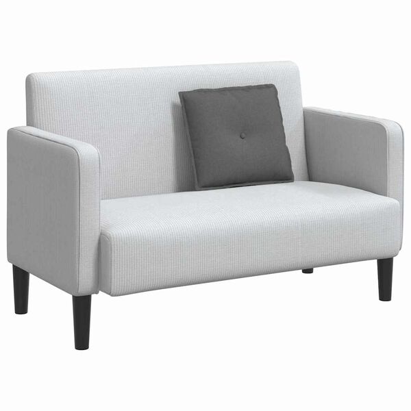 vidaXL Coussin de Dos Gris fonc&eacute; 50 x 19 x 45 cm tissu