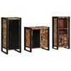 vidaXL Ensemble de mobilier de salle de bain 3 pc Multicolore et noir