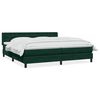 vidaXL Sommier &agrave; lattes de lit et matelas vert fonc&eacute; 180x220cm velours
