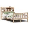 vidaXL Lit biblioth&egrave;que sans matelas 135x190 cm bois de pin massif