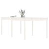 vidaXL Table de jardin blanc 203,5x100x76 cm bois massif de pin