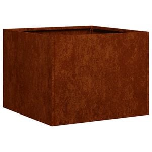vidaXL Jardini&egrave;re rouill&eacute; 40x40x30 cm acier inoxydable