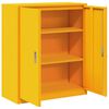 vidaXL Armoire de rangement Jaune moutarde 90 x 40 x 105 cm Acier