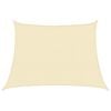 vidaXL Voile d'ombrage 160 g/m&sup2; Cr&egrave;me 4/5x3 m PEHD