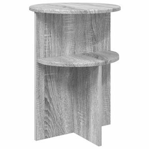 vidaXL Table d'appoint Sonoma gris &Oslash; 39,5 x 55 cm Bois d'ing&eacute;nierie