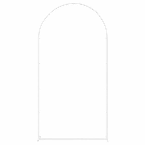 vidaXL Arche de mariage Blanc 100 x 39 x 200 cm Acier