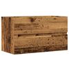 vidaXL Armoire de salle de bain suspendue vieux bois bois d'ing&eacute;nierie