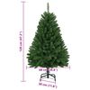 vidaXL Sapin de No&euml;l artificiel &agrave; charni&egrave;res avec support vert 120 cm