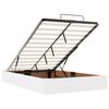 vidaXL Lit ottoman avec matelas & LED blanc pur 120x190cm similicuir
