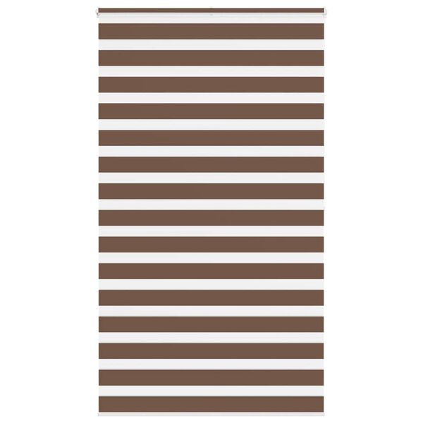vidaXL Store z&egrave;bre marron 130x200cm largeur du tissu 125,9cm polyester