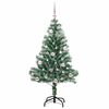 vidaXL Arbre de No&euml;l artificiel floconn&eacute; de neige avec lumi&egrave;re LED