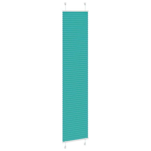vidaXL Store plissé vert pétrole 45x200 cm largeur du tissu 44,4 cm