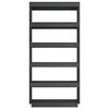 vidaXL Bibliothèque/Séparateur de pièce Gris 80x35x167 cm Pin massif