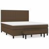 vidaXL Sommier &agrave; lattes de lit avec matelas Marron fonc&eacute; 160x200 cm
