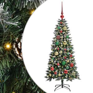vidaXL Sapin de No&euml;l artificiel Vert 120 cm PVC, plastique et acier