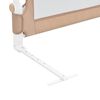 vidaXL Barrière de lit enfant Taupe 102x42 cm Polyester