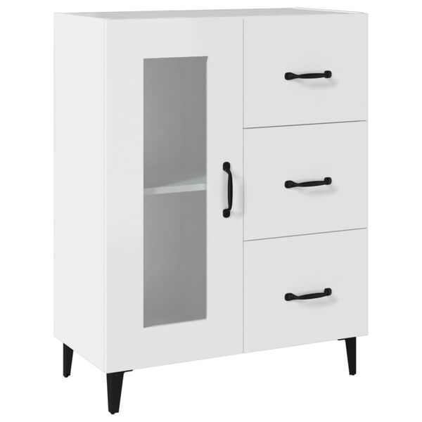 vidaXL Buffet blanc 69,5x34x90 cm bois d'ingénierie