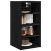 vidaXL Armoire suspendue avec &eacute;tag&egrave;re Ch&ecirc;ne noir 30 x 29,5 x 60 cm