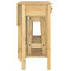 vidaXL Ensemble de bar 3 pcs bois de pin massif